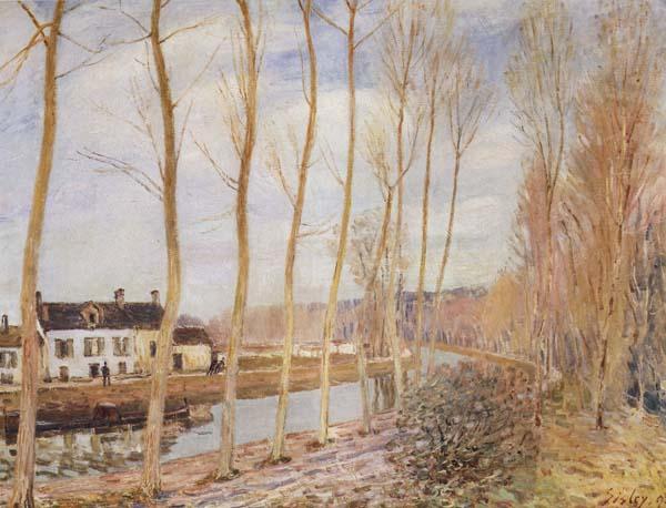 Alfred Sisley The Canal du Loing at Moret France oil painting art